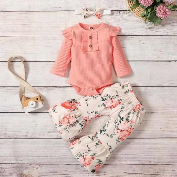 clothing sets autumn baby girls infant boys wrinkle sleeves romper+floral pants flared trousers+headband outfits set, White
clothing sets autumn baby girls infant boys wrinkle sleeves romper+floral pants flared trousers+headband outfits set, White