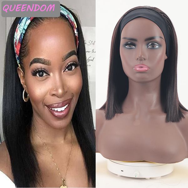 short bob head band wig natural straight head wrap womens wigs synthetic hair heat resistant shoulder length lolita turban wig, Black
short bob head band wig natural straight head wrap womens wigs synthetic hair heat resistant shoulder length lolita turban wig, Black