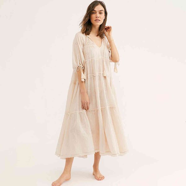 casual dresses solid embroidery midi dress v neck half sleeve vintage vestidos boho summer beach loose clothes women tv2a, Black;gray
casual dresses solid embroidery midi dress v neck half sleeve vintage vestidos boho summer beach loose clothes women tv2a, Black;gray