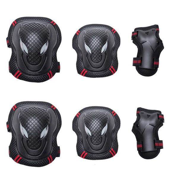 elbow & knee pads 6 pieces/set protective gear set skating helmet pad wrist hand protector for kids cycling climbing, Black;gray
elbow & knee pads 6 pieces/set protective gear set skating helmet pad wrist hand protector for kids cycling climbing, Black;gray