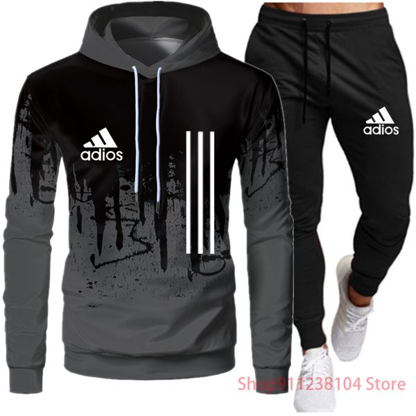 training suit 2 men piece set hoodies + jogging pants sports clothes jogger harajuku streetwear sweatshirts trui clothing 2021 new, Gray
training suit 2 men piece set hoodies + jogging pants sports clothes jogger harajuku streetwear sweatshirts trui clothing 2021 new, Gray