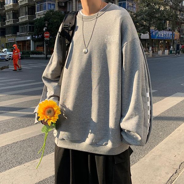 sweater men's spring and autumn hong kong style large size loose lazy round neck jacket korean casual hoodies & sweatshirts, Black
sweater men's spring and autumn hong kong style large size loose lazy round neck jacket korean casual hoodies & sweatshirts, Black