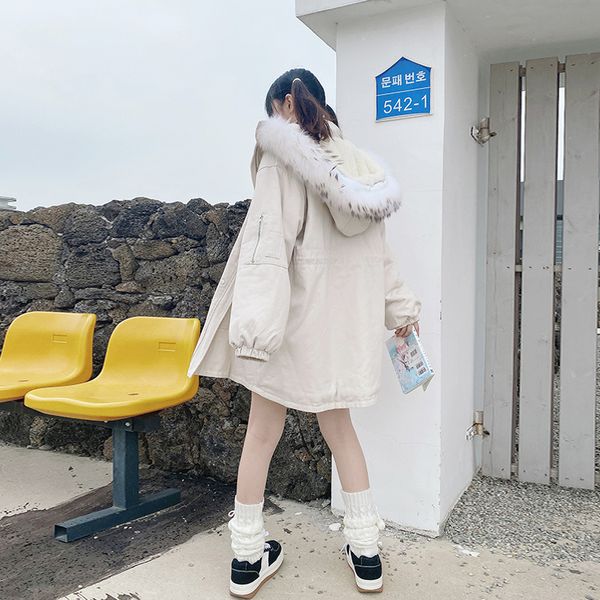 original creation to overcome cotton coat 2020 new loose plus velvet hooded coat cotton clothing autumn and winter, Black
original creation to overcome cotton coat 2020 new loose plus velvet hooded coat cotton clothing autumn and winter, Black