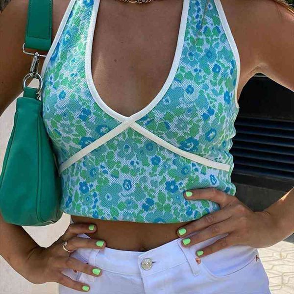 y2k aesthetic vintage floral print women tanks halter boho beach style slim fit backless cropped 90s summer sleevless, White
y2k aesthetic vintage floral print women tanks halter boho beach style slim fit backless cropped 90s summer sleevless, White