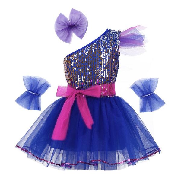 kids girls sparkly sequins dancewear clothes set jazz ballet one-shoulder tutu mesh dress modern contemporary dance costume girl's dres, Red;yellow
kids girls sparkly sequins dancewear clothes set jazz ballet one-shoulder tutu mesh dress modern contemporary dance costume girl's dres, Red;yellow
