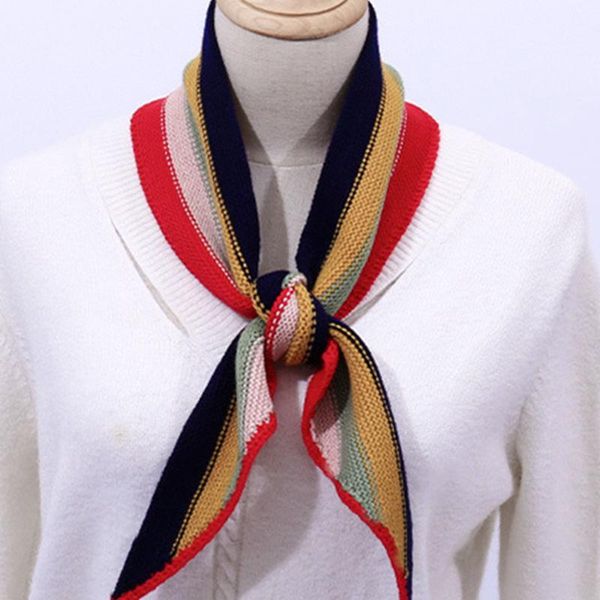 winter office triangle small scarf ladies double-sided rainbow color striped wool knitting fashion sweet elastic warm soft d73 scarves, Blue;gray
winter office triangle small scarf ladies double-sided rainbow color striped wool knitting fashion sweet elastic warm soft d73 scarves, Blue;gray