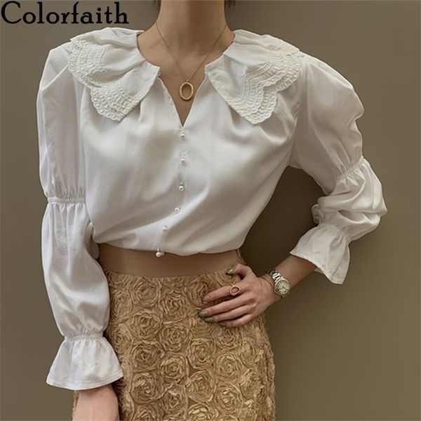 women spring autumn blouse shirts oversized elegant puff sleeve embroidery korean style lady wild bl9700 210427, White
women spring autumn blouse shirts oversized elegant puff sleeve embroidery korean style lady wild bl9700 210427, White