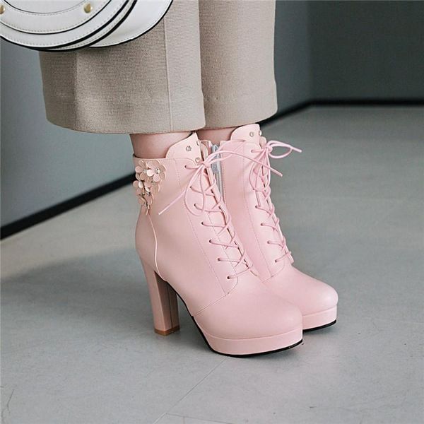 boots sweet pink white rhinestone flower lolita girl lace up high heel party shoes autumn platform cross tie rock combat, Black
boots sweet pink white rhinestone flower lolita girl lace up high heel party shoes autumn platform cross tie rock combat, Black