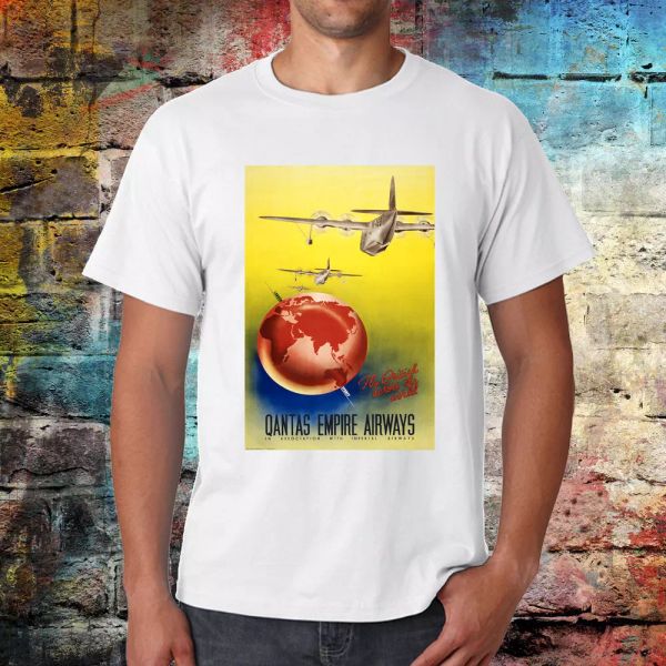 qantas empire t-shirt, travel plane t-shirt, globe design, graphic tee, vintage, White;black
qantas empire t-shirt, travel plane t-shirt, globe design, graphic tee, vintage, White;black