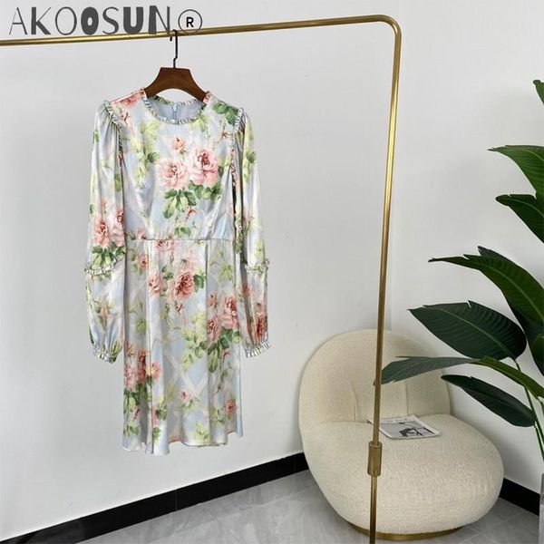 casual dresses 2021 spring romantic pink rose flowers blooming frilled ruffles long sleeve light blue elegant slim fit midi, Black;gray
casual dresses 2021 spring romantic pink rose flowers blooming frilled ruffles long sleeve light blue elegant slim fit midi, Black;gray