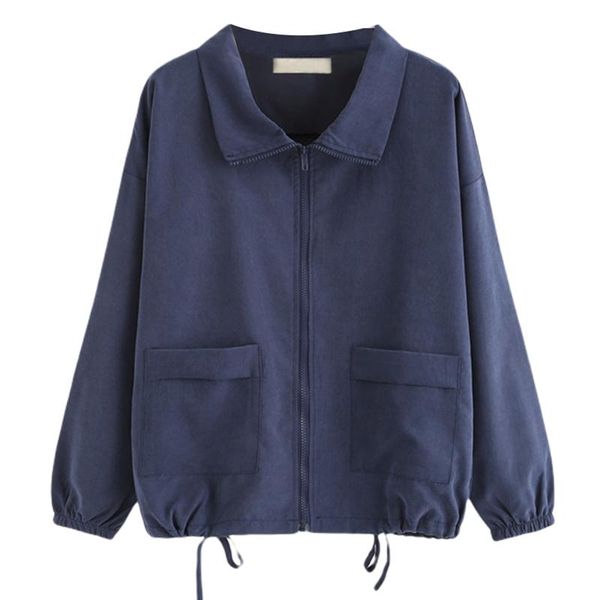women's jackets solid zip up long sleeve drawstring hem windbreaker cardigan coat sweatshirt, Black;brown
women's jackets solid zip up long sleeve drawstring hem windbreaker cardigan coat sweatshirt, Black;brown