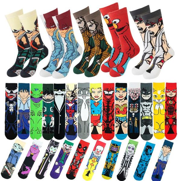 men's socks 1pair man anime knitting hip hop women's cartoon middle tube sewing pattern funny casual street cotton skateboard, Black
men's socks 1pair man anime knitting hip hop women's cartoon middle tube sewing pattern funny casual street cotton skateboard, Black