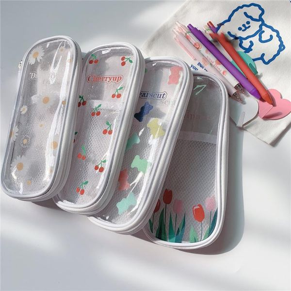 pencil bags 1pc kawaii transparent case ins portable fruit creative students storage pouch organizer stationery pen
pencil bags 1pc kawaii transparent case ins portable fruit creative students storage pouch organizer stationery pen