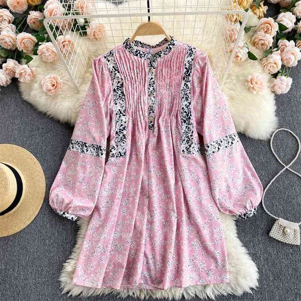 european american loose large version vestidos female color matching printed round neck puff sleeve mini dress gl055 210506, Black;gray
european american loose large version vestidos female color matching printed round neck puff sleeve mini dress gl055 210506, Black;gray