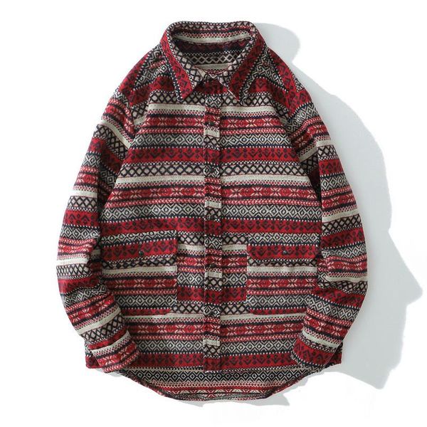 men's casual shirts hip hop geometry color block striped mens harajuku shirt long sleeve thick coats streetwear, White;black
men's casual shirts hip hop geometry color block striped mens harajuku shirt long sleeve thick coats streetwear, White;black