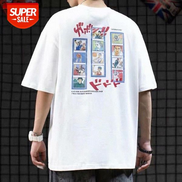 japanese anime printed short-sleeved t-shirt men's loose casual style all-match half-sleeved tee #sa1c, White;black
japanese anime printed short-sleeved t-shirt men's loose casual style all-match half-sleeved tee #sa1c, White;black