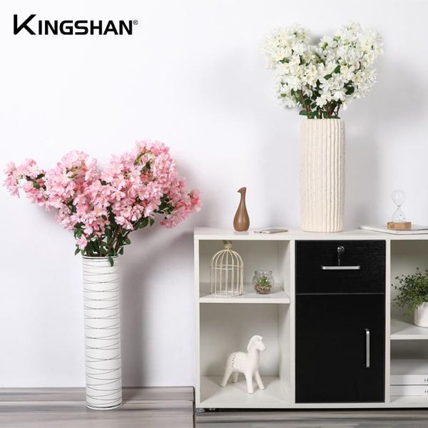 decorative flowers & wreaths kingshan 105cm fake cherry blossom tree 3 fork sakura branch artificial flower silk wedding background wall dec
decorative flowers & wreaths kingshan 105cm fake cherry blossom tree 3 fork sakura branch artificial flower silk wedding background wall dec