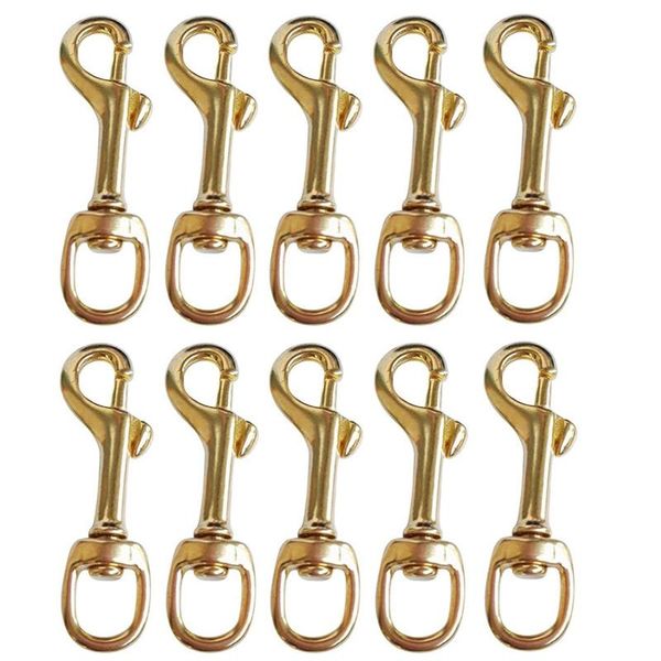 10pcs metal swivel clasps - brass flag pole snap clip for keychains, curtains, pet leashes, rope 2021 hooks & rails
10pcs metal swivel clasps - brass flag pole snap clip for keychains, curtains, pet leashes, rope 2021 hooks & rails