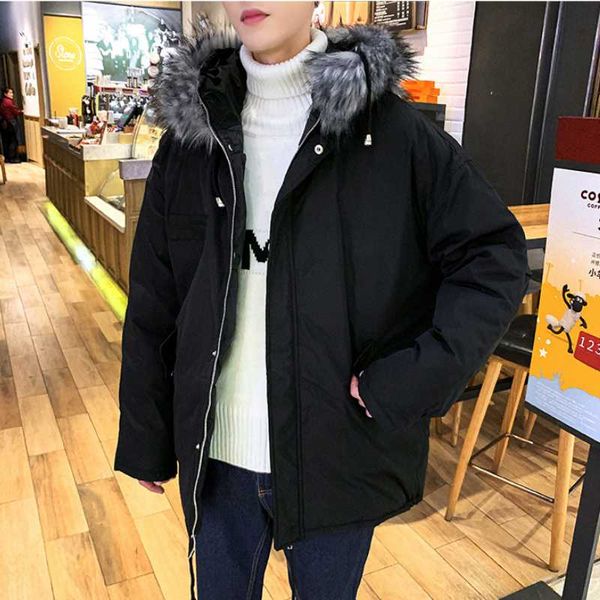men's jackets autumn winter thick cotton coat loose long sleeve solid color hooded fashion jacket casual male zipper fur collar, Black;brown
men's jackets autumn winter thick cotton coat loose long sleeve solid color hooded fashion jacket casual male zipper fur collar, Black;brown
