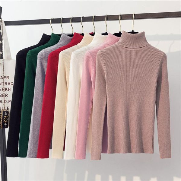 women's pullover sweater knitted women winter high neck sweaters solid basic brief underwear ropa mujer 2021 drop, White;black
women's pullover sweater knitted women winter high neck sweaters solid basic brief underwear ropa mujer 2021 drop, White;black