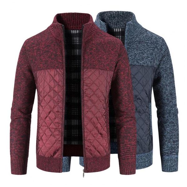 men's jackets knitted jacket windproof cold resistant elastic patchwork stand collar male cardigan sweater knitwear, Black;brown
men's jackets knitted jacket windproof cold resistant elastic patchwork stand collar male cardigan sweater knitwear, Black;brown