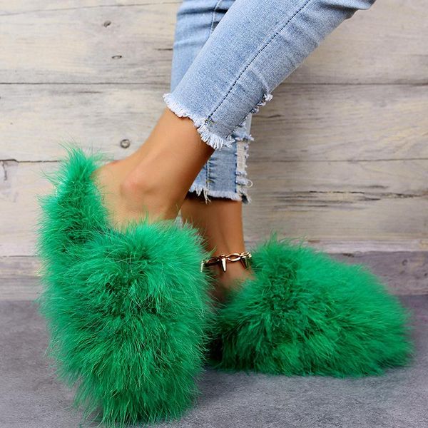 slippers big size shoes woman 2021 candy colors low flat fur flip flops flock pantofle plush massage rubber hoof heels slide, Black
slippers big size shoes woman 2021 candy colors low flat fur flip flops flock pantofle plush massage rubber hoof heels slide, Black