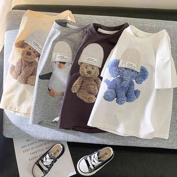 summer kids t shirt cute animal girls tees short sleeve cotton boys korean casual clothes, Blue
summer kids t shirt cute animal girls tees short sleeve cotton boys korean casual clothes, Blue
