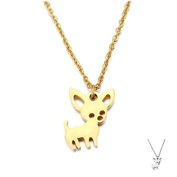 pendant necklaces gold stainless steel necklace for women simple lovely kitten, Silver
pendant necklaces gold stainless steel necklace for women simple lovely kitten, Silver