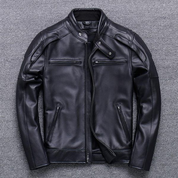 men's leather & faux autumn winter cowhide jackets male 2021 fashion warm black stand-up collar real jacket chaquetas hombre gmm680
men's leather & faux autumn winter cowhide jackets male 2021 fashion warm black stand-up collar real jacket chaquetas hombre gmm680