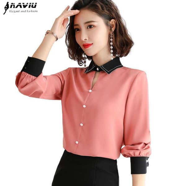 women's blouses & shirts chiffon shirt women long sleeve autumn loose lantern blouse fashion temperament office ladies work uniform, White
women's blouses & shirts chiffon shirt women long sleeve autumn loose lantern blouse fashion temperament office ladies work uniform, White