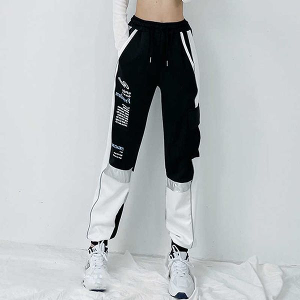 women's high waist cargo pants gothic punk chain black hippie joggers loose trousers 210531, Black;white
women's high waist cargo pants gothic punk chain black hippie joggers loose trousers 210531, Black;white
