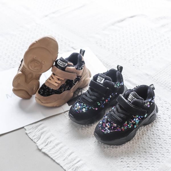 bear shoes childrens sports shoes 2021 autumn and winter new boys and girls running shoes plus cotton sequins sneakers, Black;red
bear shoes childrens sports shoes 2021 autumn and winter new boys and girls running shoes plus cotton sequins sneakers, Black;red