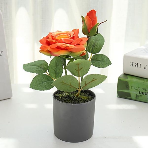 decorative flowers & wreaths 2021 two-headed small rose bonsai creative artificial home wedding party garden decoration mini potted green pl
decorative flowers & wreaths 2021 two-headed small rose bonsai creative artificial home wedding party garden decoration mini potted green pl