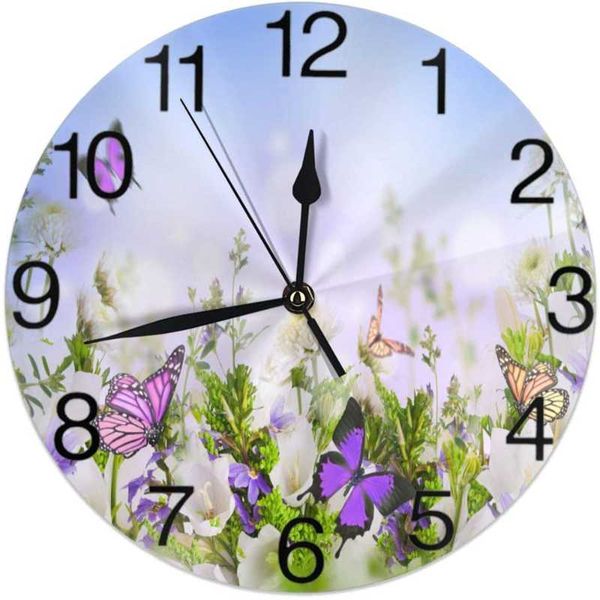 wall clocks butterfly abd flowers - silent clock - 9.8" decorative frameless clock battery operated - contemporary creative clockÂ
wall clocks butterfly abd flowers - silent clock - 9.8" decorative frameless clock battery operated - contemporary creative clockÂ
