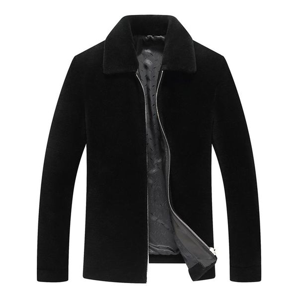 men's leather & faux wool 2022 winter jacket men sheep shearling warm jackets male real fur coat plus size jaqueta ym1801 y1681, Black
men's leather & faux wool 2022 winter jacket men sheep shearling warm jackets male real fur coat plus size jaqueta ym1801 y1681, Black