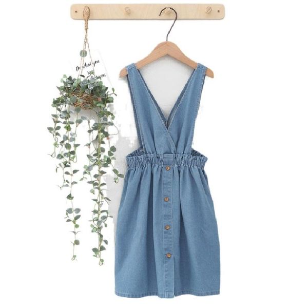 girls dress denim kids suspenders 2021 teen summer clothes for children 100% cotton buttons soft thin fashion,#6040 girl's dresses, Red;yellow
girls dress denim kids suspenders 2021 teen summer clothes for children 100% cotton buttons soft thin fashion,#6040 girl's dresses, Red;yellow