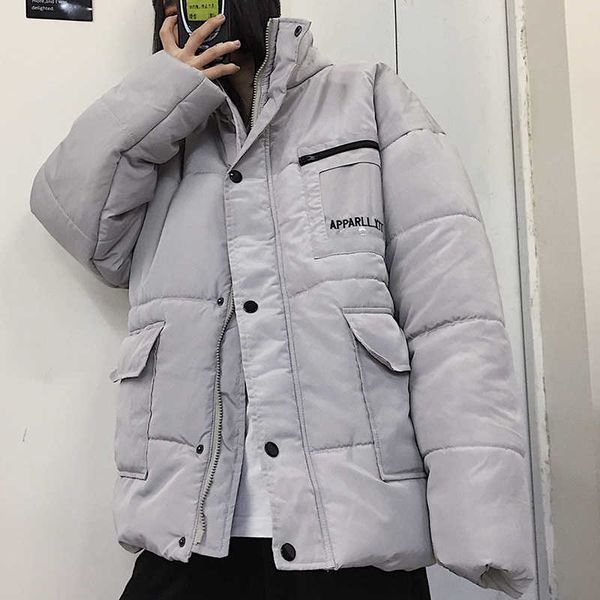winter big pocket jacket women hip pop streetwear parka stand collar overcoat warm thick padded coat loose oversize outwear 210531, Black
winter big pocket jacket women hip pop streetwear parka stand collar overcoat warm thick padded coat loose oversize outwear 210531, Black
