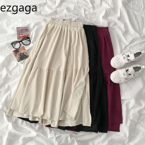 ezgaga y2k skirt women autumn new fashion elastic high waist skirts solid a-line loose korean sweet girl split casual 210430, Black
ezgaga y2k skirt women autumn new fashion elastic high waist skirts solid a-line loose korean sweet girl split casual 210430, Black