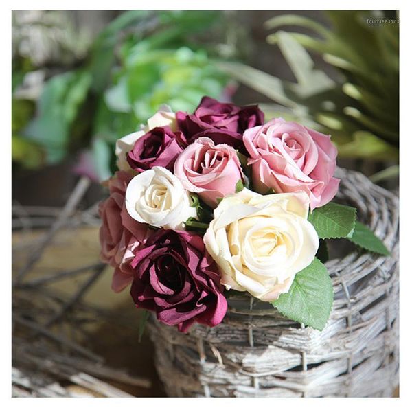 decorative flowers & wreaths 9 pieces/lot roses artificial wedding bouquet silk fake flower party home fall decoration valentines day gift1
decorative flowers & wreaths 9 pieces/lot roses artificial wedding bouquet silk fake flower party home fall decoration valentines day gift1