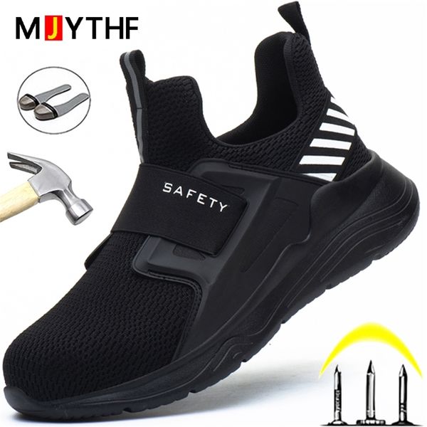 work safety shoes for men steel toe puncture-proof sneakers indestructible security footwear 210923, Black
work safety shoes for men steel toe puncture-proof sneakers indestructible security footwear 210923, Black