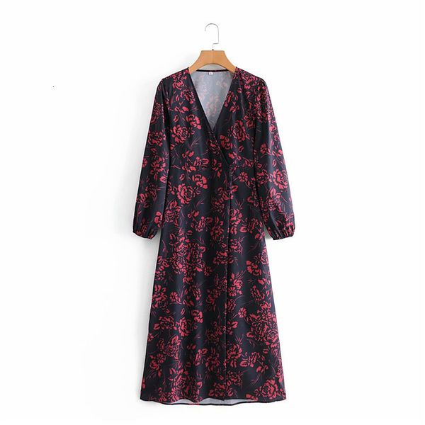 casual dresses women elegant flower print za red midi spring autumn female long puff sleeve v-neck high waist dress 89az, Black;gray
casual dresses women elegant flower print za red midi spring autumn female long puff sleeve v-neck high waist dress 89az, Black;gray