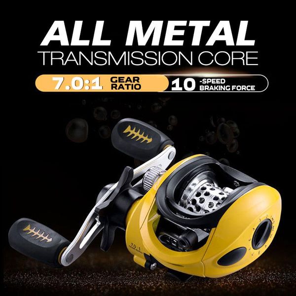 12+1bb baitcasting reels 7.0:1 gear ratio high speed fresh/saltwater magnetic brake system ultralight fishing reel pesca
12+1bb baitcasting reels 7.0:1 gear ratio high speed fresh/saltwater magnetic brake system ultralight fishing reel pesca