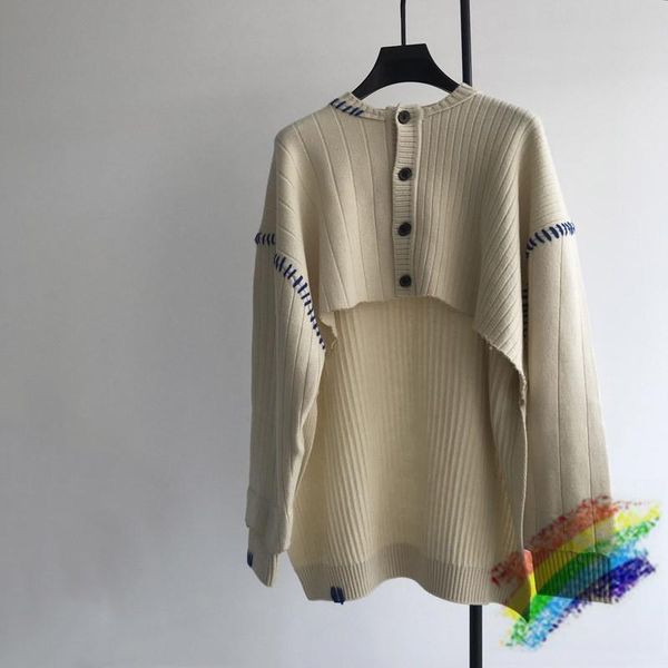 women's knits & tees adererror sweater women ader error lrregular half length sweaters knitting cotton blue thread inside tag, White
women's knits & tees adererror sweater women ader error lrregular half length sweaters knitting cotton blue thread inside tag, White