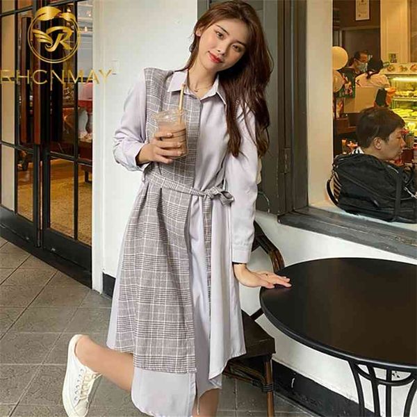 spring korean fashion patchwork lattice office lady single breasted lapel women irregular fake two piece set dress 210506, Black;gray
spring korean fashion patchwork lattice office lady single breasted lapel women irregular fake two piece set dress 210506, Black;gray