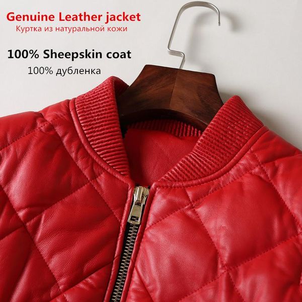 women's leather & faux genuine 2021 real sheepskin coat female down winter jacket women streetwear baseball jackets my, Black
women's leather & faux genuine 2021 real sheepskin coat female down winter jacket women streetwear baseball jackets my, Black
