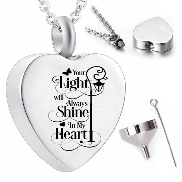street lamp cremation jewelry pendant necklace, souvenir gift ashes to commemorate family/pets-your light will always shine in my heart, Silver
street lamp cremation jewelry pendant necklace, souvenir gift ashes to commemorate family/pets-your light will always shine in my heart, Silver