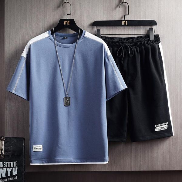 men's tracksuits summer tracksuit sportswear short sleeve t shirts+short two piece sets 2021 male casual sports suits brand clothing, Gray
men's tracksuits summer tracksuit sportswear short sleeve t shirts+short two piece sets 2021 male casual sports suits brand clothing, Gray