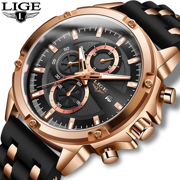 wristwatches lige fashion mens watches unique silicone waterproof wrist watch men sport quartz clock relogio masculino, Slivery;brown
wristwatches lige fashion mens watches unique silicone waterproof wrist watch men sport quartz clock relogio masculino, Slivery;brown
