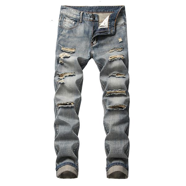 men's jeans fashion jeans denim men vandalism brand motorcycle destroyed ripped pants hole casual brand plus size dropship jeans, Blue
men's jeans fashion jeans denim men vandalism brand motorcycle destroyed ripped pants hole casual brand plus size dropship jeans, Blue