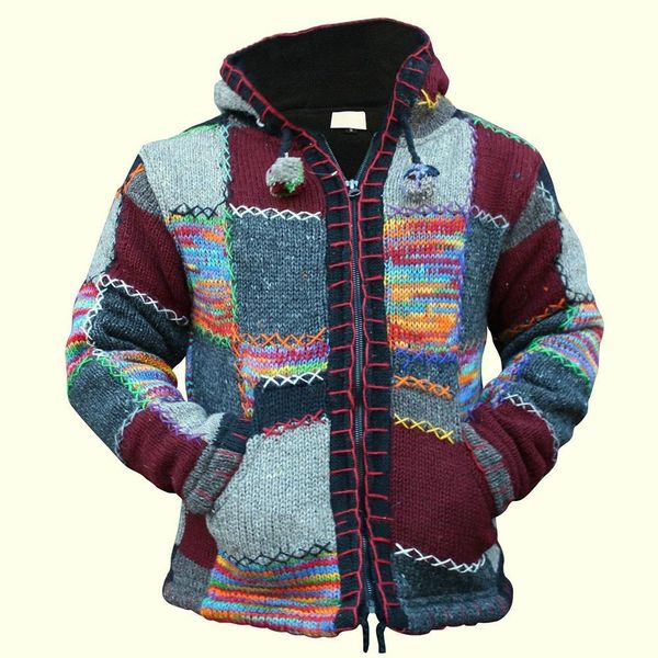 sweaters patchwork grid wool men's cardigan hooded stretchy knitting wool zipper male spring autumn quality coat, White;black
sweaters patchwork grid wool men's cardigan hooded stretchy knitting wool zipper male spring autumn quality coat, White;black